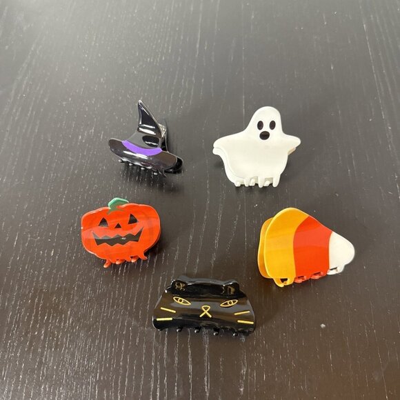 Piper K Halloween Spooky Hair Clips Witch, Ghost, Candy Corn, Cat, Pumpkin - Picture 1 of 8